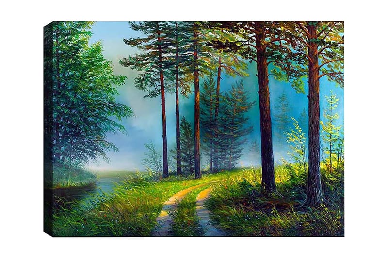 Dekorativ Canvasbillede 50x70 cm - Flerfarvet - Boligtilbehør - Billeder & kunst - Billeder på lærred