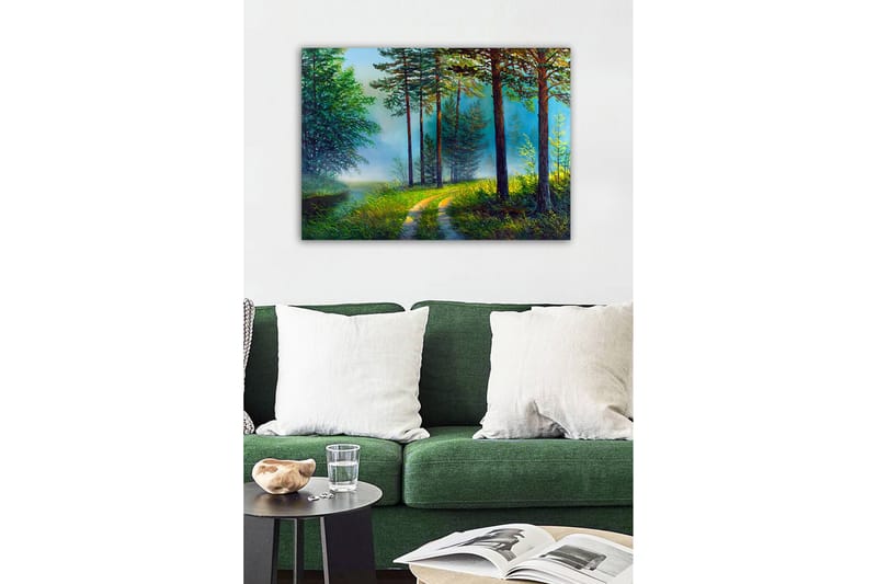 Dekorativ Canvasbillede 50x70 cm - Flerfarvet - Boligtilbehør - Billeder & kunst - Billeder på lærred