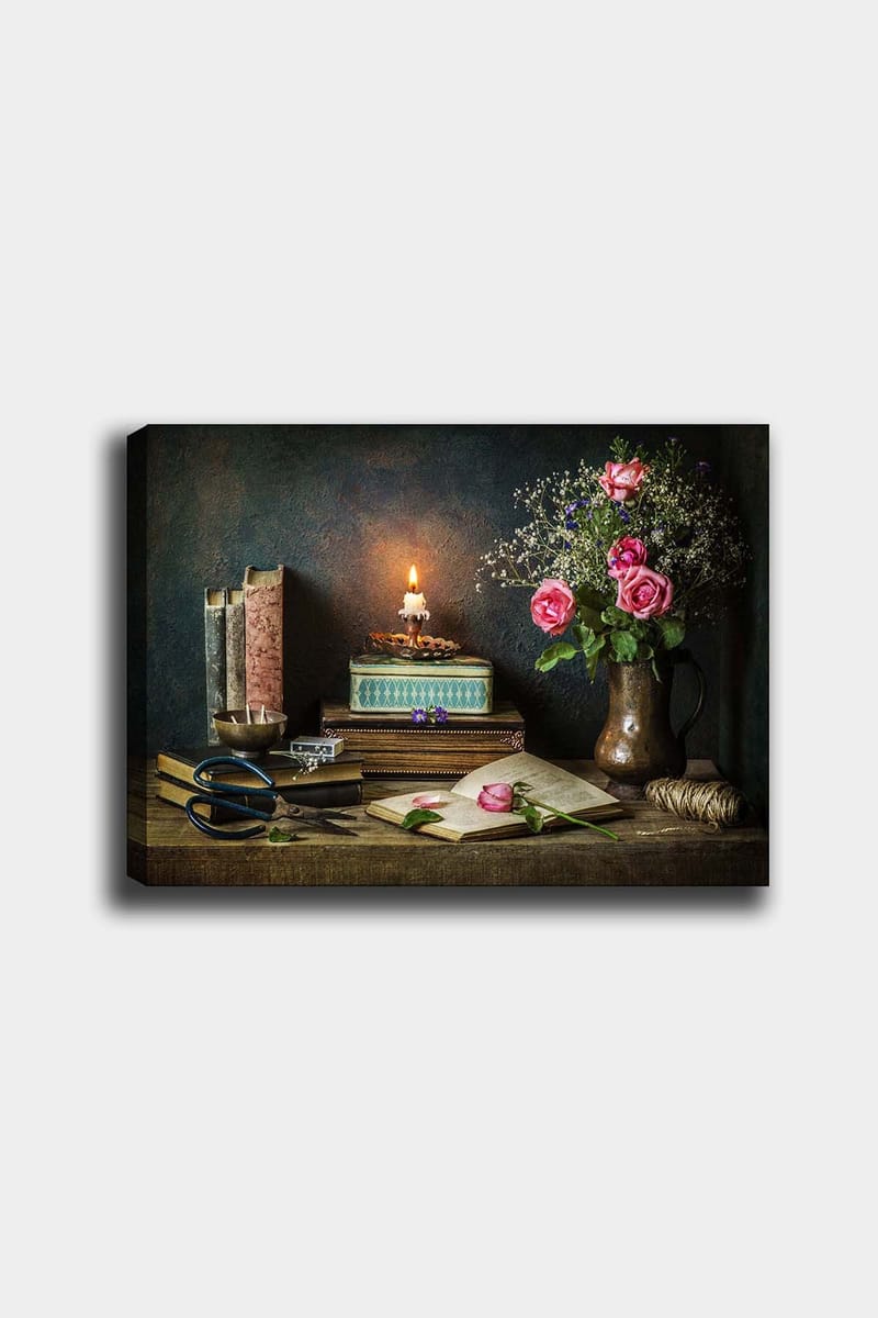 Dekorativ Canvasbillede 50x70 cm - Flerfarvet - Boligtilbehør - Billeder & kunst - Billeder på lærred