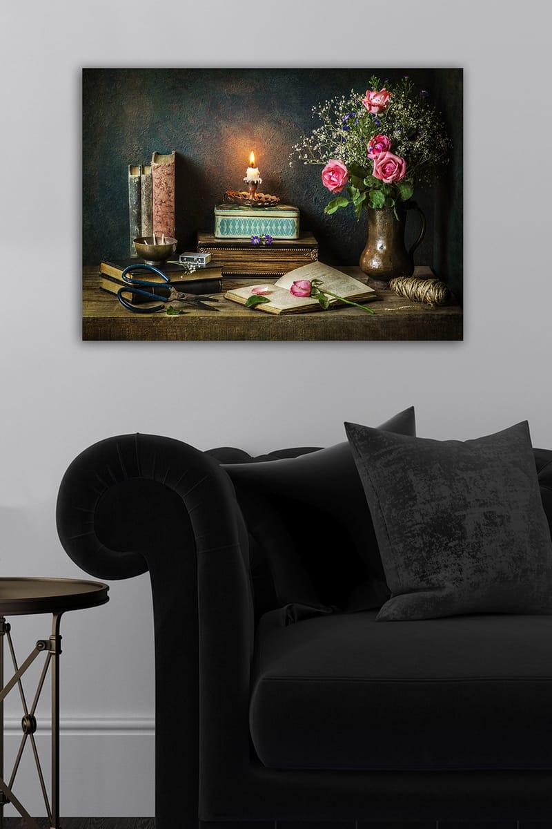 Dekorativ Canvasbillede 50x70 cm - Flerfarvet - Boligtilbehør - Billeder & kunst - Billeder på lærred