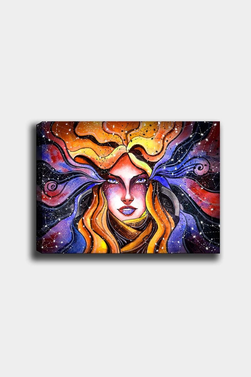 Dekorativ Canvasbillede 50x70 cm - Flerfarvet - Boligtilbehør - Billeder & kunst - Billeder på lærred