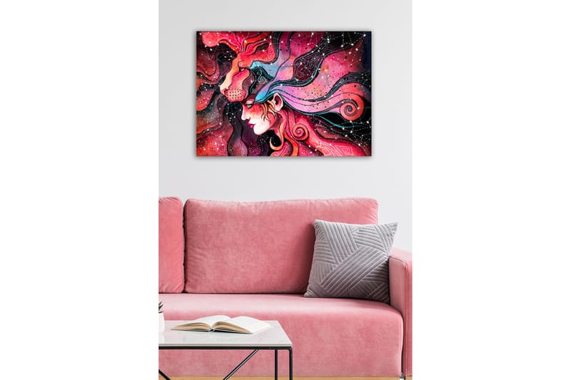 Dekorativ Canvasbillede 50x70 cm - Flerfarvet - Boligtilbehør - Billeder & kunst - Billeder på lærred
