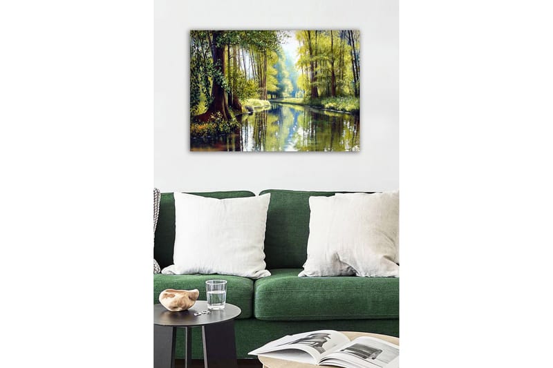Dekorativ Canvasbillede 50x70 cm - Flerfarvet - Boligtilbehør - Billeder & kunst - Billeder på lærred