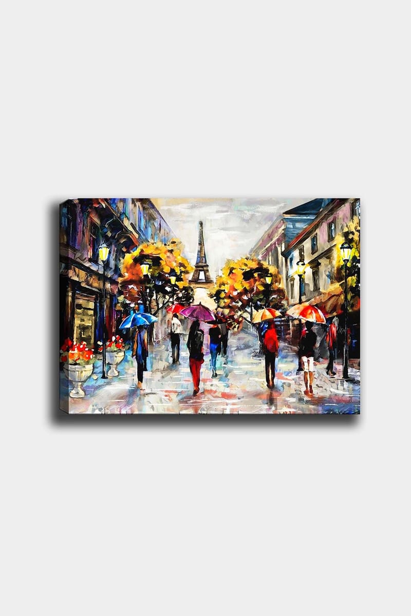 Dekorativ Canvasbillede 50x70 cm - Flerfarvet - Boligtilbehør - Billeder & kunst - Billeder på lærred