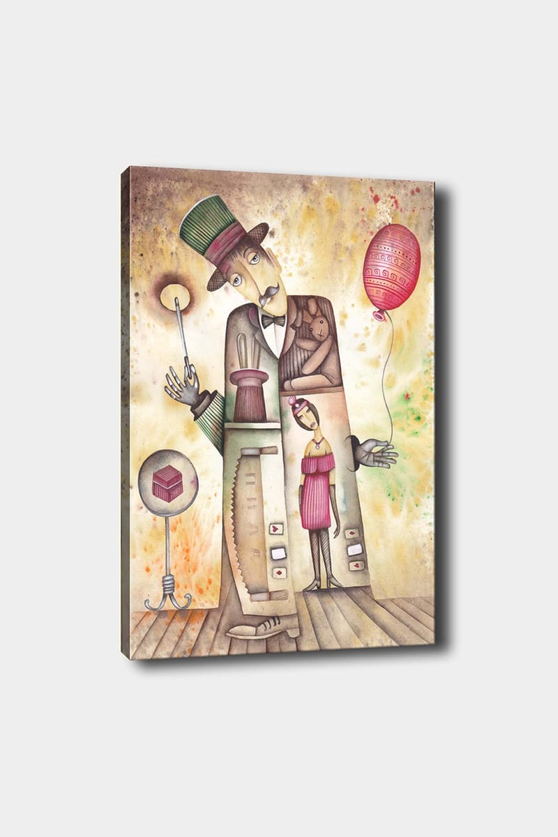 Dekorativ Canvasbillede 50x70 cm - Flerfarvet - Boligtilbehør - Billeder & kunst - Billeder på lærred