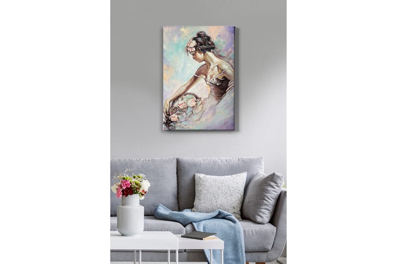 Dekorativ Canvasbillede 50x70 cm - Flerfarvet - Boligtilbehør - Billeder & kunst - Billeder på lærred