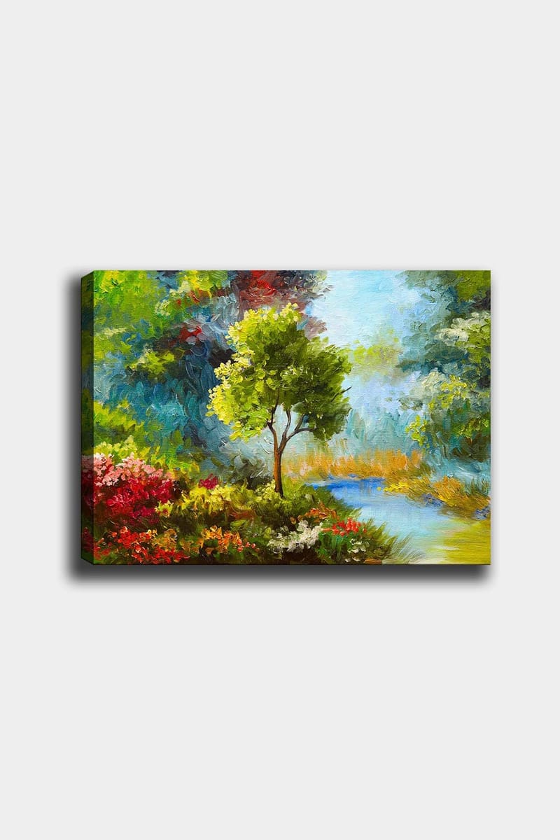 Dekorativ Canvasbillede 50x70 cm - Flerfarvet - Boligtilbehør - Billeder & kunst - Billeder på lærred