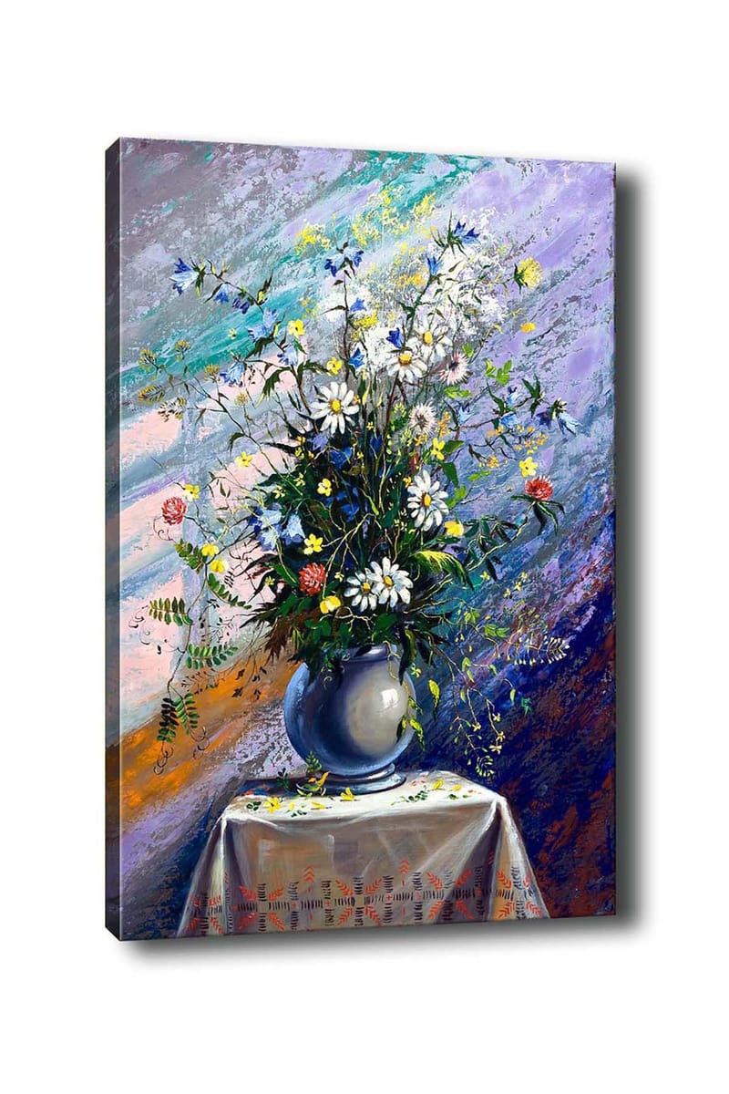 Dekorativ Canvasbillede 50x70 cm - Flerfarvet - Boligtilbehør - Billeder & kunst - Billeder på lærred
