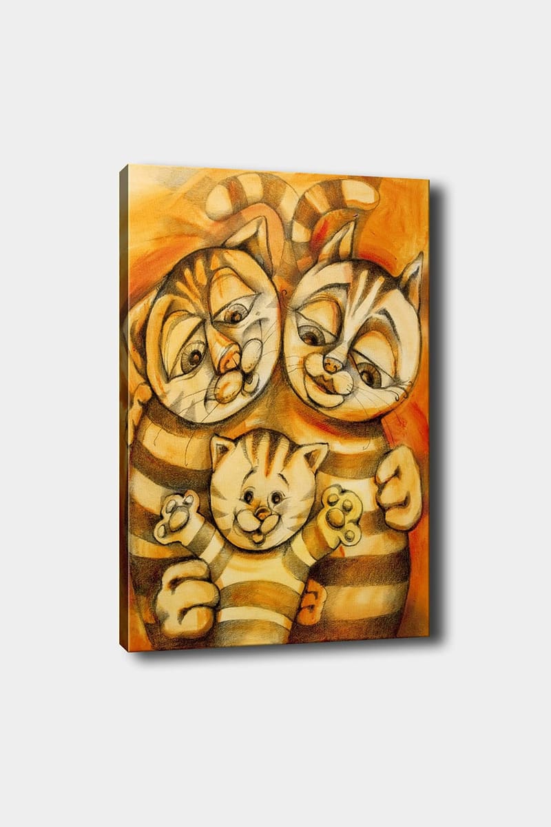 Dekorativ Canvasbillede 50x70 cm - Flerfarvet - Boligtilbehør - Billeder & kunst - Billeder på lærred