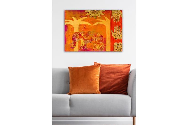 Dekorativ Canvasbillede 50x70 cm - Flerfarvet - Boligtilbehør - Billeder & kunst - Billeder på lærred