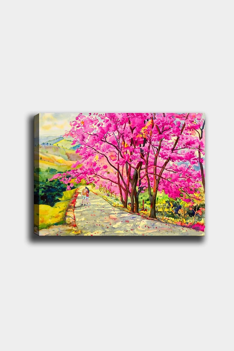 Dekorativ Canvasbillede 50x70 cm - Flerfarvet - Boligtilbehør - Billeder & kunst - Billeder på lærred
