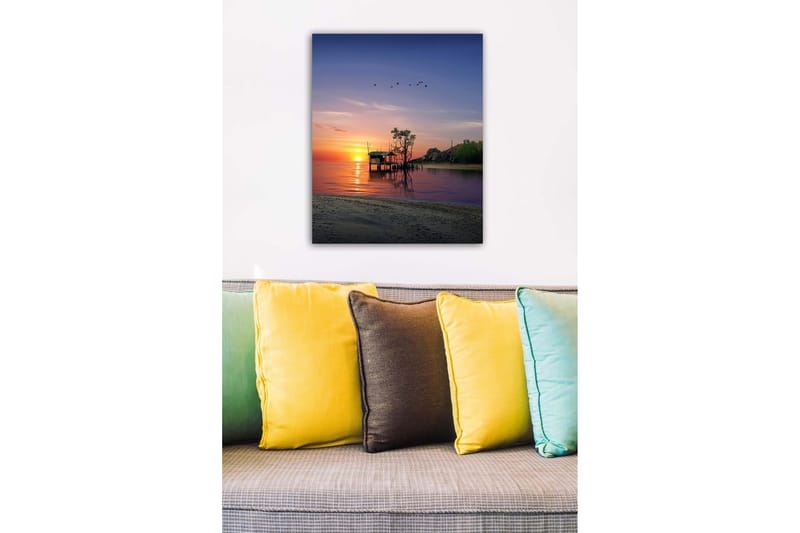 Dekorativ Canvasbillede 50x70 cm - Flerfarvet - Boligtilbehør - Billeder & kunst - Billeder på lærred