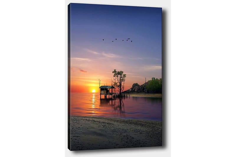 Dekorativ Canvasbillede 50x70 cm - Flerfarvet - Boligtilbehør - Billeder & kunst - Billeder på lærred
