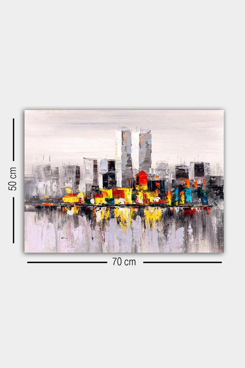 Dekorativ Canvasbillede 50x70 cm - Flerfarvet - Boligtilbehør - Billeder & kunst - Billeder på lærred
