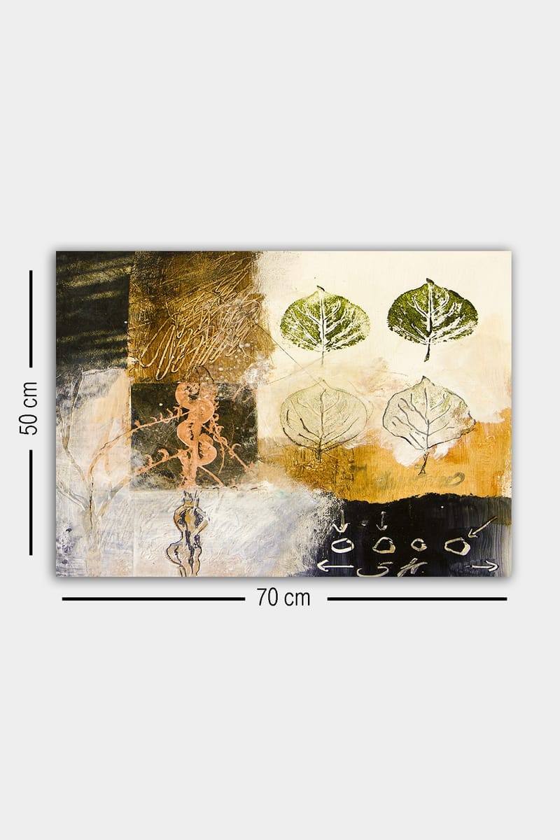 Dekorativ Canvasbillede 50x70 cm - Flerfarvet - Boligtilbehør - Billeder & kunst - Billeder på lærred