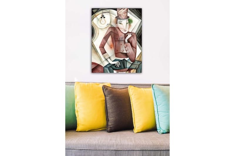Dekorativ Canvasbillede 50x70 cm - Flerfarvet - Boligtilbehør - Billeder & kunst - Billeder på lærred
