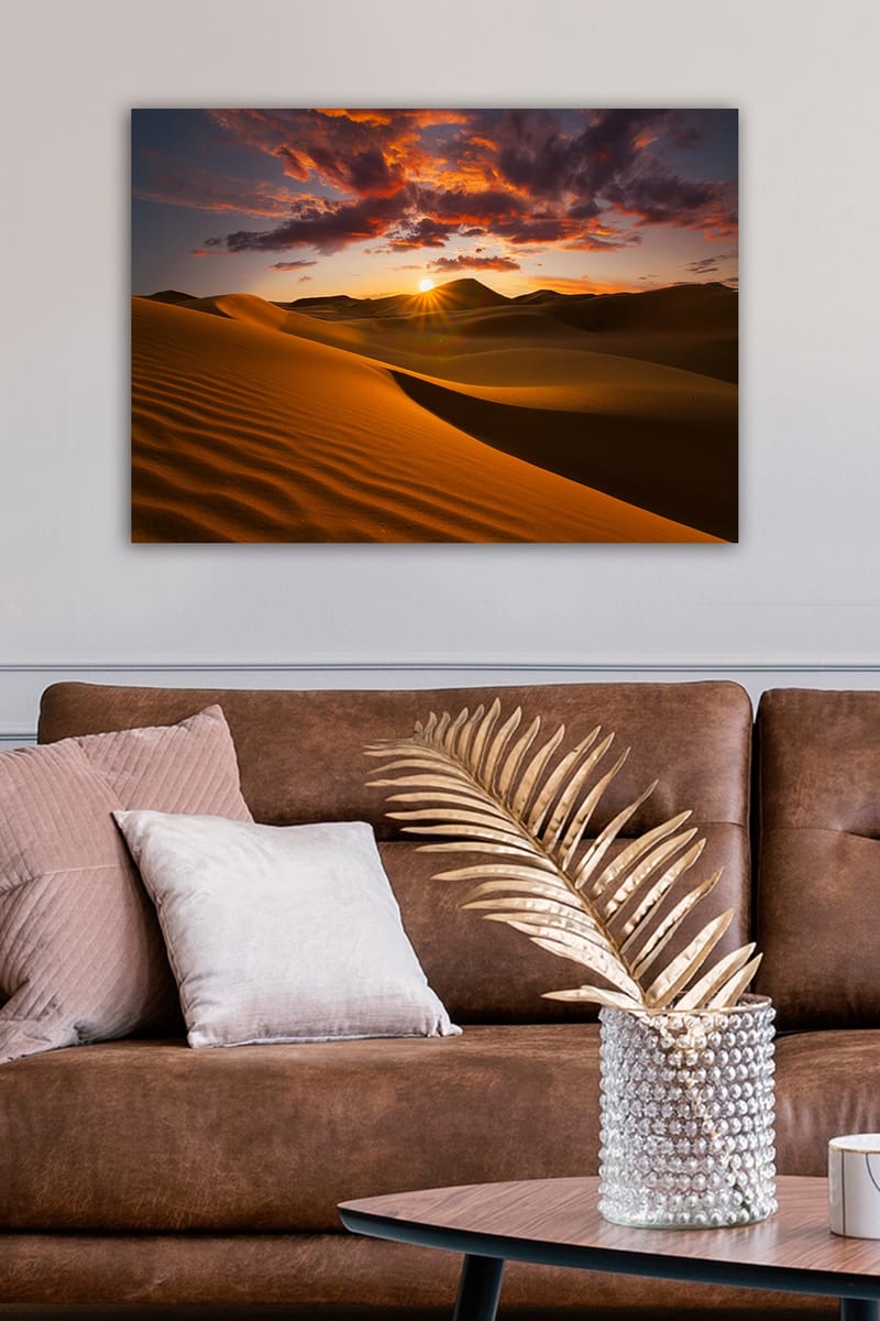 Dekorativ Canvasbillede 50x70 cm - Flerfarvet - Boligtilbehør - Billeder & kunst - Billeder på lærred