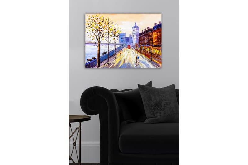 Dekorativ Canvasbillede 50x70 cm - Flerfarvet - Boligtilbehør - Billeder & kunst - Billeder på lærred