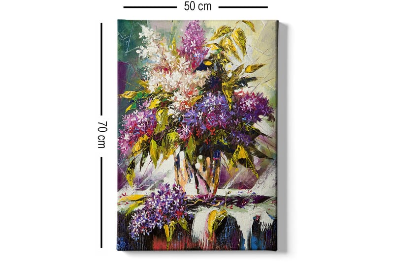 Dekorativ Canvasbillede 50x70 cm - Flerfarvet - Boligtilbehør - Billeder & kunst - Billeder på lærred