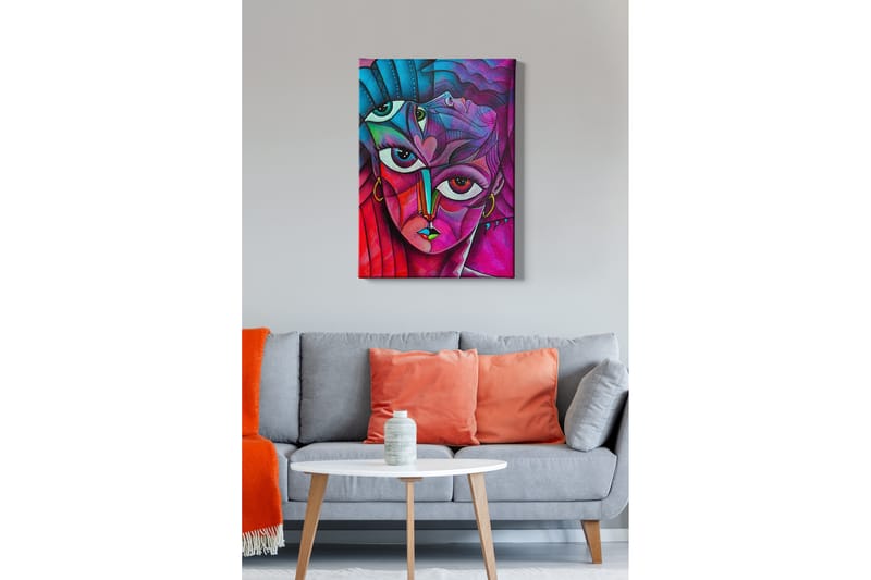 Dekorativ Canvasbillede 50x70 cm - Flerfarvet - Boligtilbehør - Billeder & kunst - Billeder på lærred