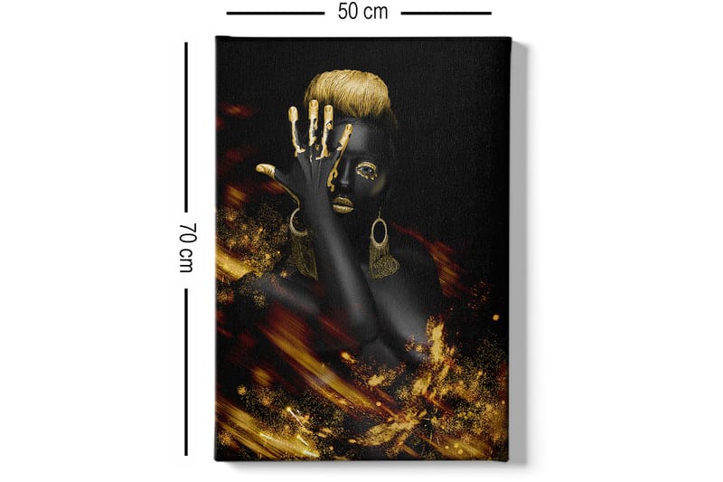Dekorativ Canvasbillede 50x70 cm - Flerfarvet - Boligtilbehør - Billeder & kunst - Billeder på lærred