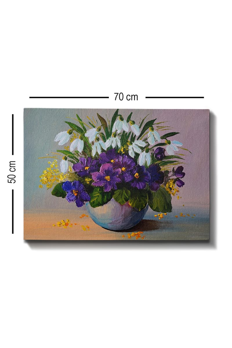 Dekorativ Canvasbillede 50x70 cm - Flerfarvet - Boligtilbehør - Billeder & kunst - Billeder på lærred