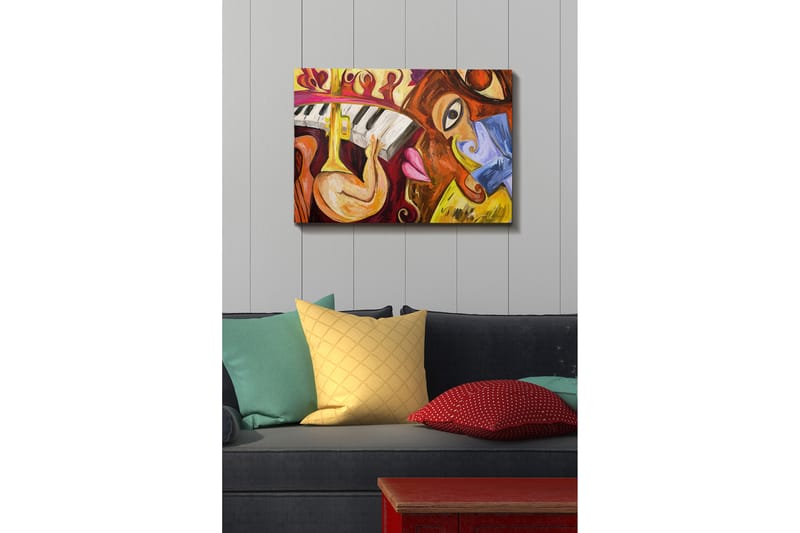 Dekorativ Canvasbillede 50x70 cm - Flerfarvet - Boligtilbehør - Billeder & kunst - Billeder på lærred