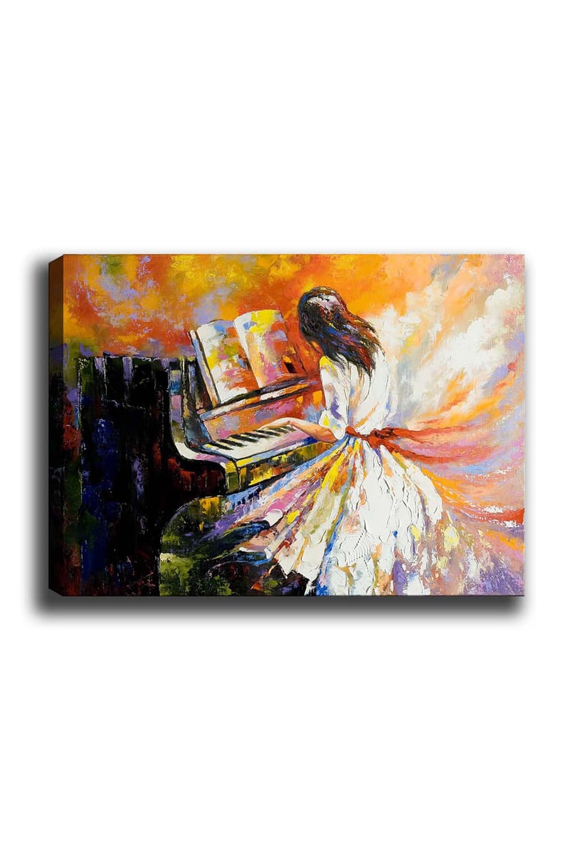 Dekorativ Canvasbillede 50x70 cm - Flerfarvet - Boligtilbehør - Billeder & kunst - Billeder på lærred