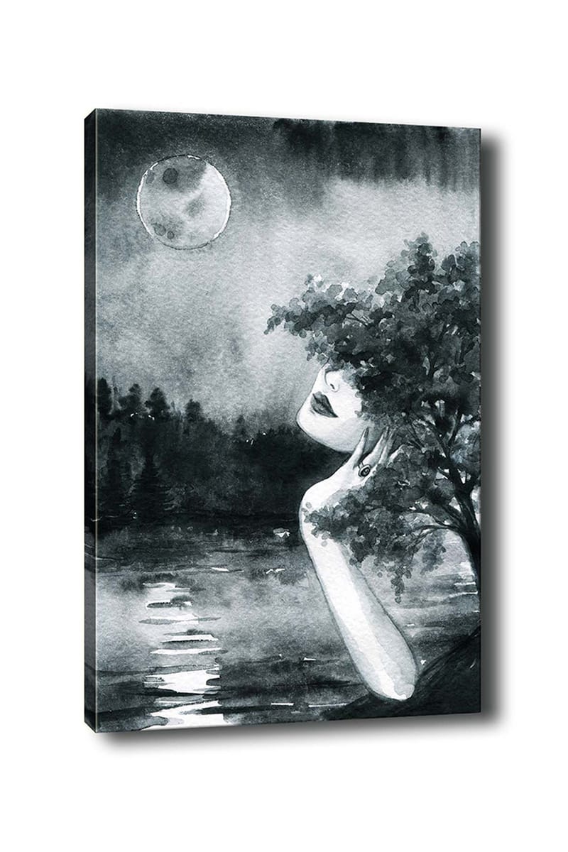 Dekorativ Canvasbillede 50x70 cm - Flerfarvet - Boligtilbehør - Billeder & kunst - Billeder på lærred
