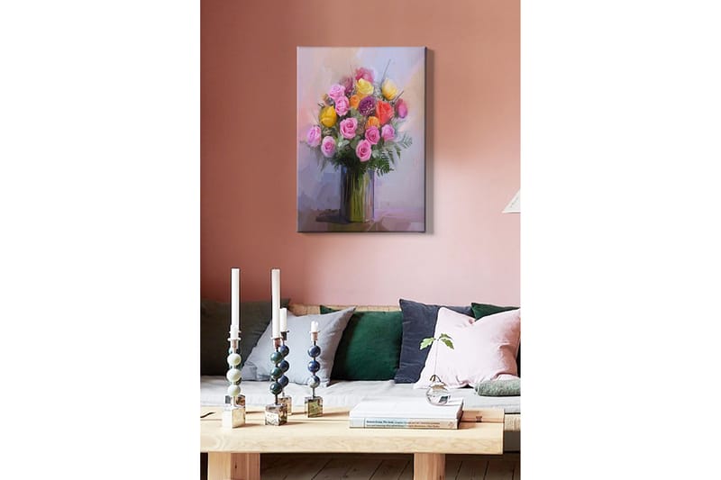 Dekorativ Canvasbillede 50x70 cm - Flerfarvet - Boligtilbehør - Billeder & kunst - Billeder på lærred