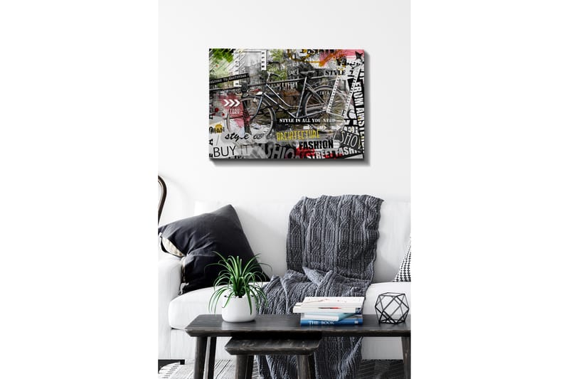 Dekorativ Canvasbillede 50x70 cm - Flerfarvet - Boligtilbehør - Billeder & kunst - Billeder på lærred
