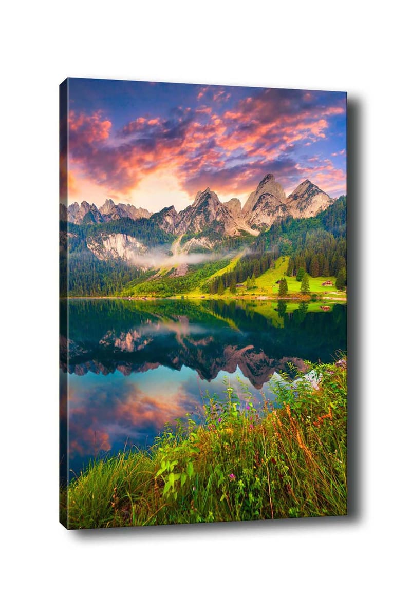 Dekorativ Canvasbillede 50x70 cm - Flerfarvet - Boligtilbehør - Billeder & kunst - Billeder på lærred