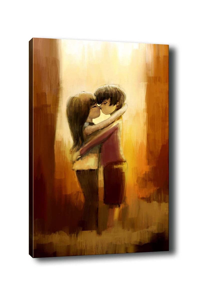 Dekorativ Canvasbillede 50x70 cm - Flerfarvet - Boligtilbehør - Billeder & kunst - Billeder på lærred