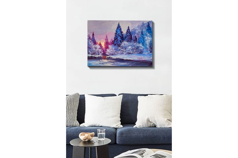 Dekorativ Canvasbillede 50x70 cm - Flerfarvet - Boligtilbehør - Billeder & kunst - Billeder på lærred