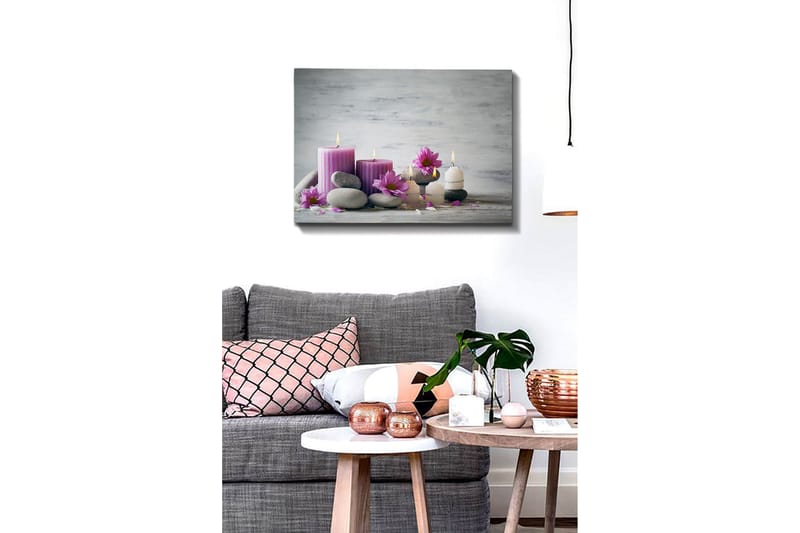 Dekorativ Canvasbillede 50x70 cm - Flerfarvet - Boligtilbehør - Billeder & kunst - Billeder på lærred