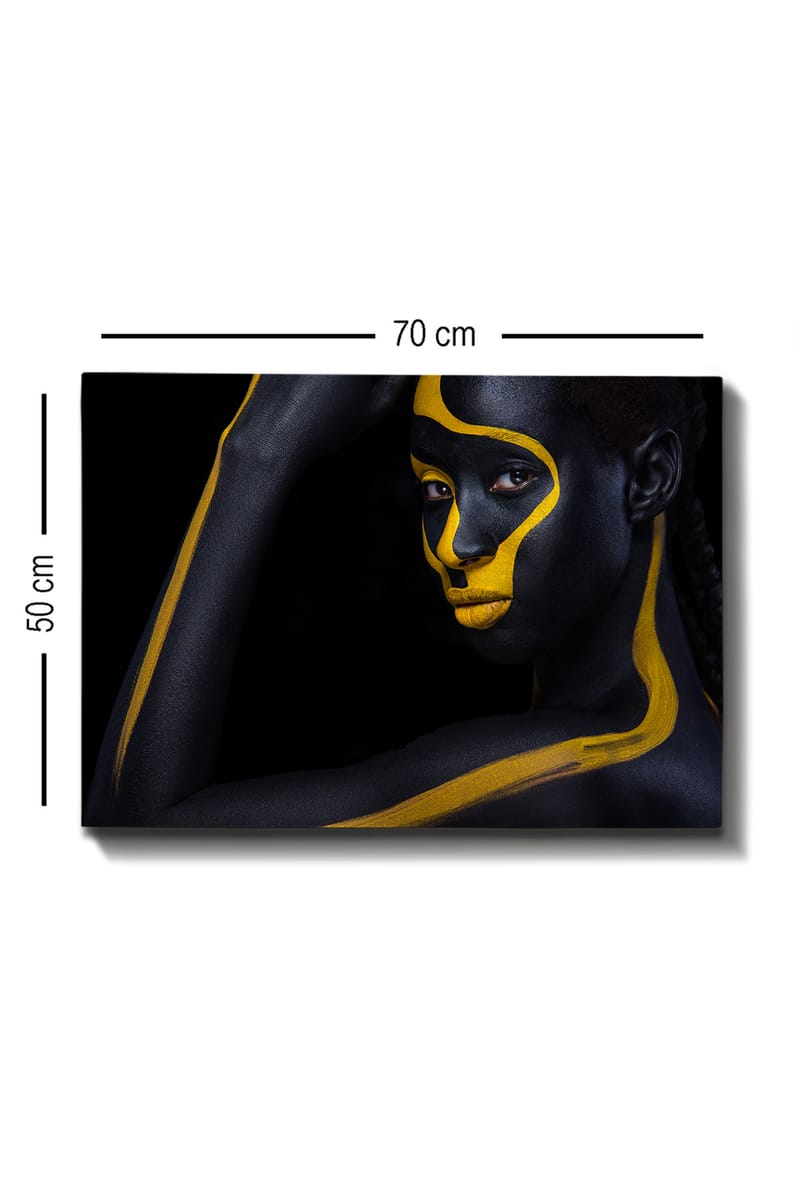Dekorativ Canvasbillede 50x70 cm - Flerfarvet - Boligtilbehør - Billeder & kunst - Billeder på lærred