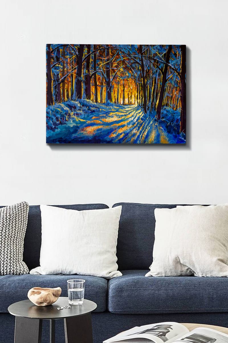 Dekorativ Canvasbillede 50x70 cm - Flerfarvet - Boligtilbehør - Billeder & kunst - Billeder på lærred