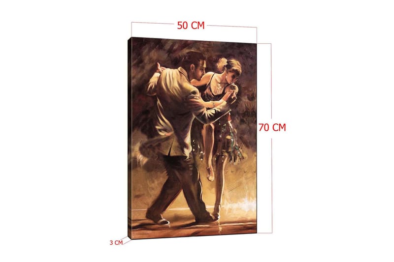 Dekorativ Canvasbillede 50x70 cm - Flerfarvet - Boligtilbehør - Billeder & kunst - Billeder på lærred