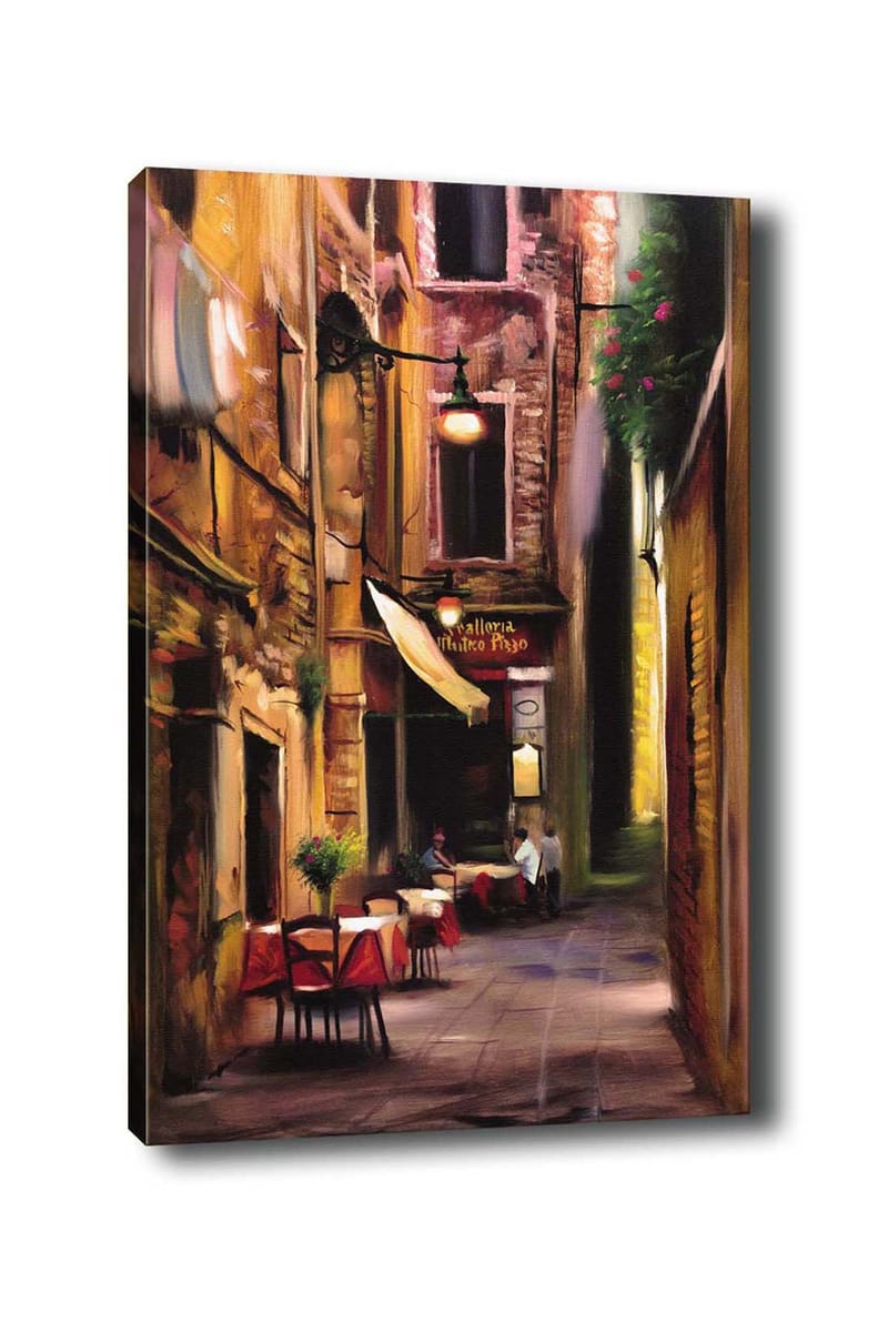 Dekorativ Canvasbillede 50x70 cm - Flerfarvet - Boligtilbehør - Billeder & kunst - Billeder på lærred
