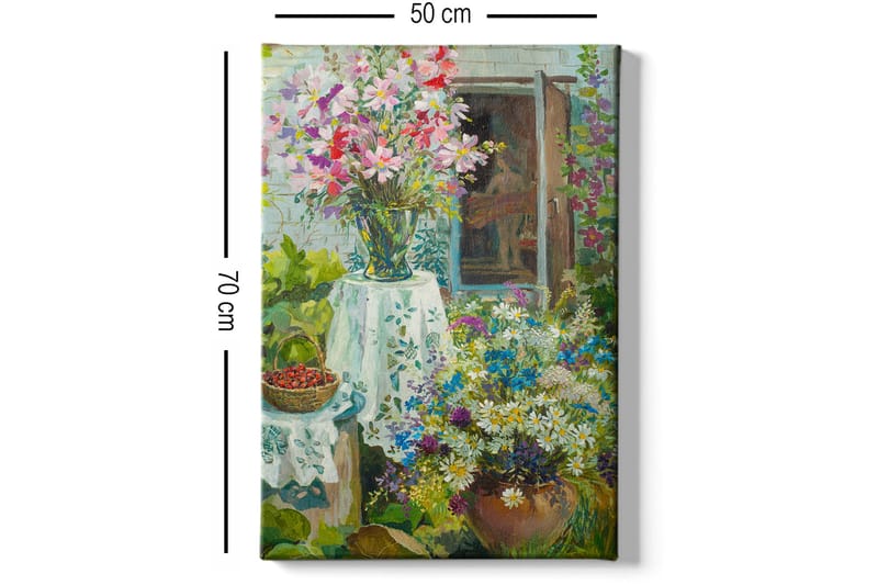 Dekorativ Canvasbillede 50x70 cm - Flerfarvet - Boligtilbehør - Billeder & kunst - Billeder på lærred