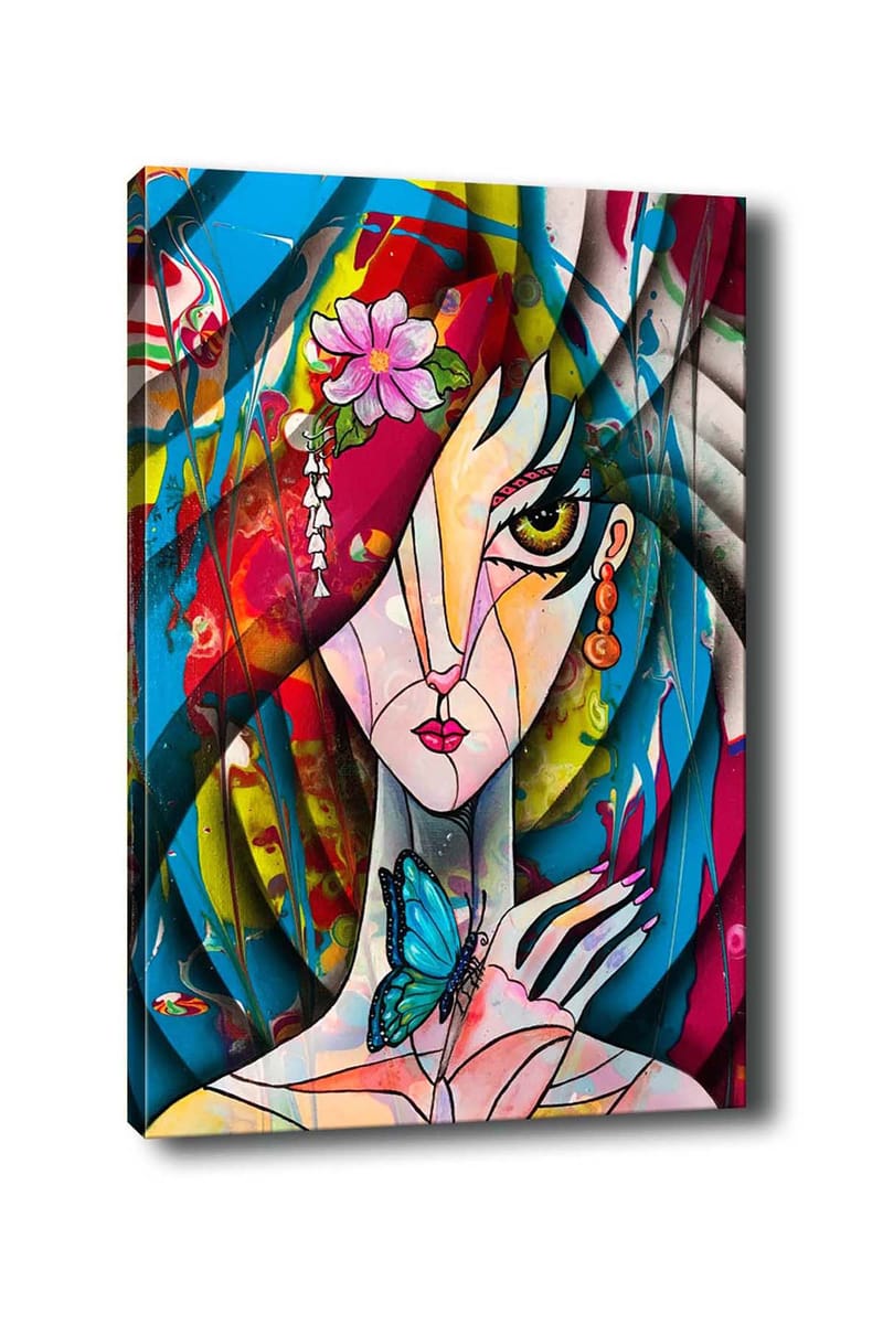 Dekorativ Canvasbillede 50x70 cm - Flerfarvet - Boligtilbehør - Billeder & kunst - Billeder på lærred