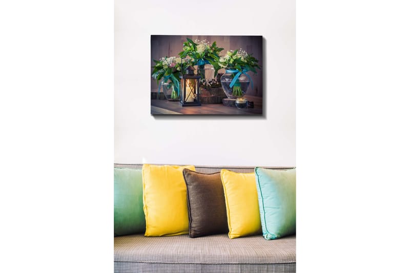 Dekorativ Canvasbillede 50x70 cm - Flerfarvet - Boligtilbehør - Billeder & kunst - Billeder på lærred