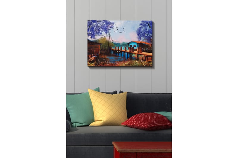 Dekorativ Canvasbillede 50x70 cm - Flerfarvet - Boligtilbehør - Billeder & kunst - Billeder på lærred