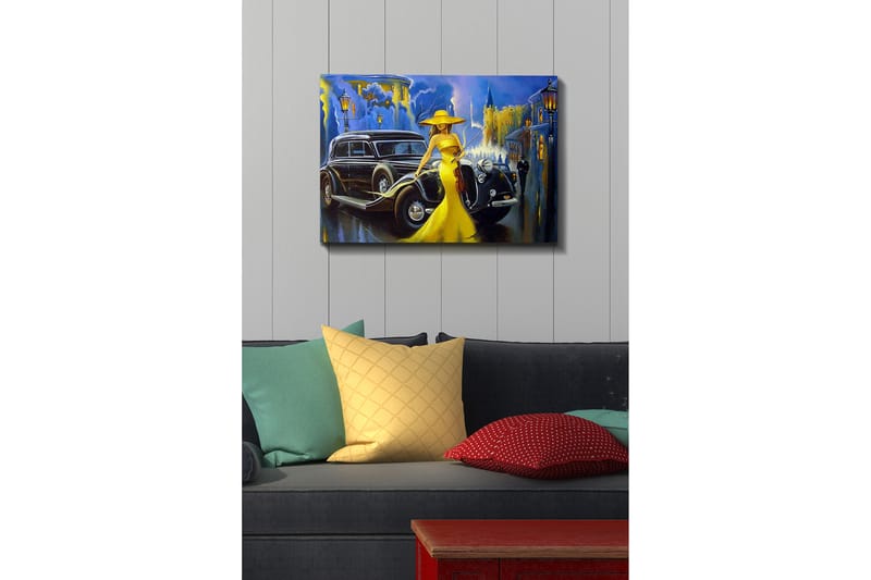 Dekorativ Canvasbillede 50x70 cm - Flerfarvet - Boligtilbehør - Billeder & kunst - Billeder på lærred