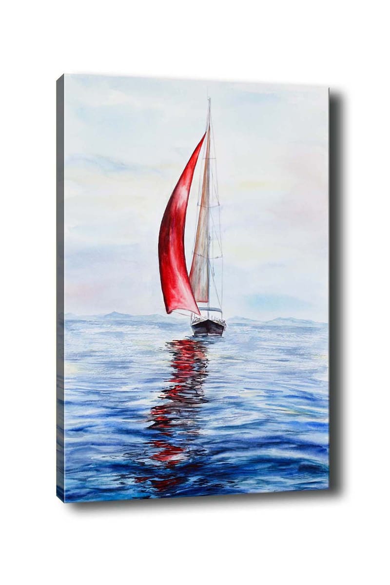 Dekorativ Canvasbillede 50x70 cm - Flerfarvet - Boligtilbehør - Billeder & kunst - Billeder på lærred