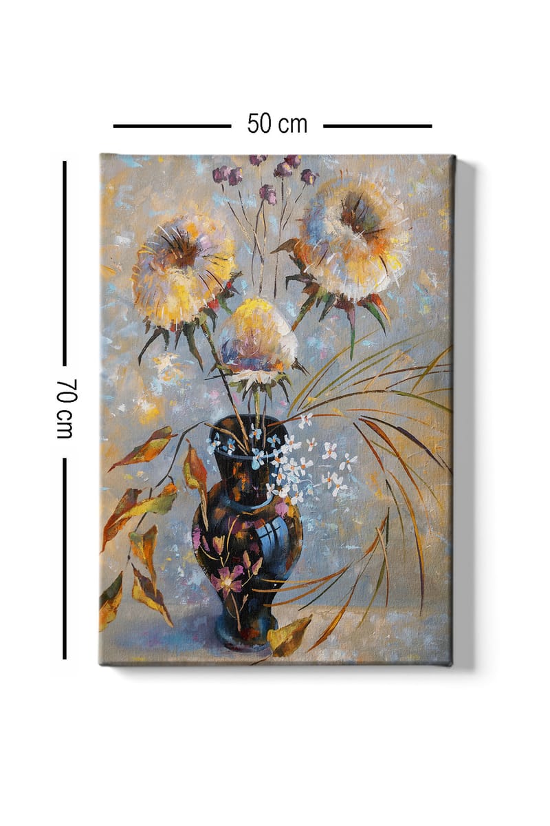 Dekorativ Canvasbillede 50x70 cm - Flerfarvet - Boligtilbehør - Billeder & kunst - Billeder på lærred
