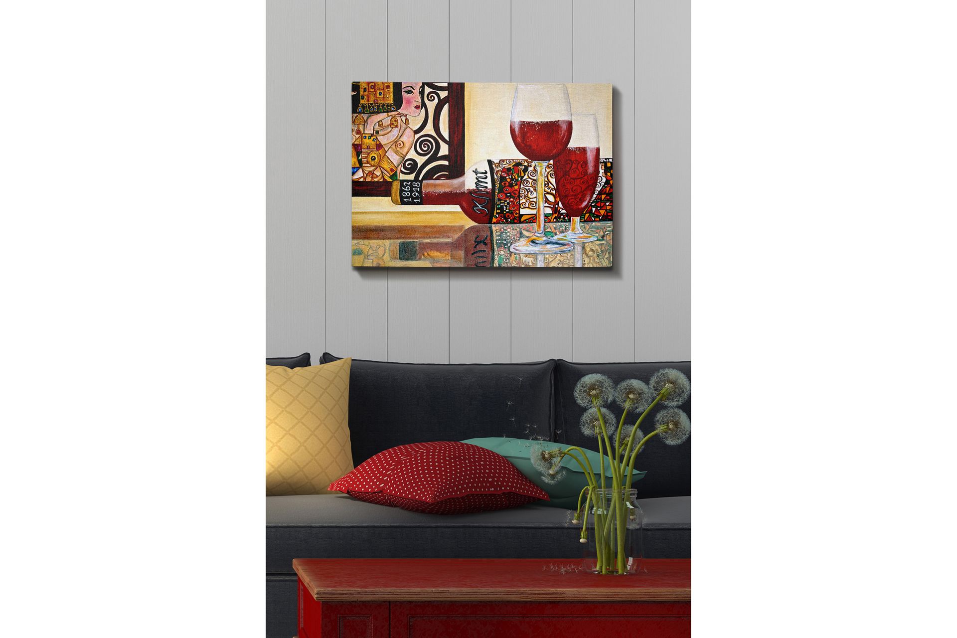 Dekorativ Canvasbillede 50x70 cm - Flerfarvet - Boligtilbehør - Billeder & kunst - Billeder på lærred
