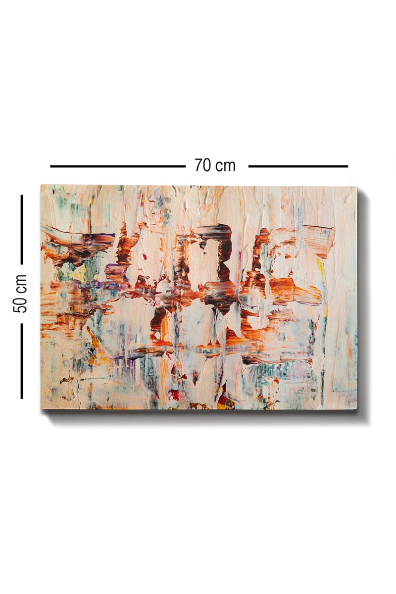 Dekorativ Canvasbillede 50x70 cm - Flerfarvet - Boligtilbehør - Billeder & kunst - Billeder på lærred