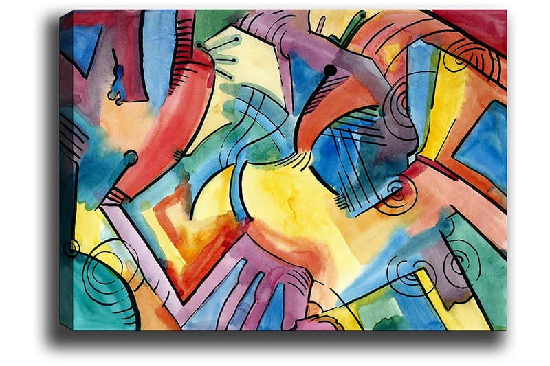 Dekorativ Canvasbillede 50x70 cm - Flerfarvet - Boligtilbehør - Billeder & kunst - Billeder på lærred