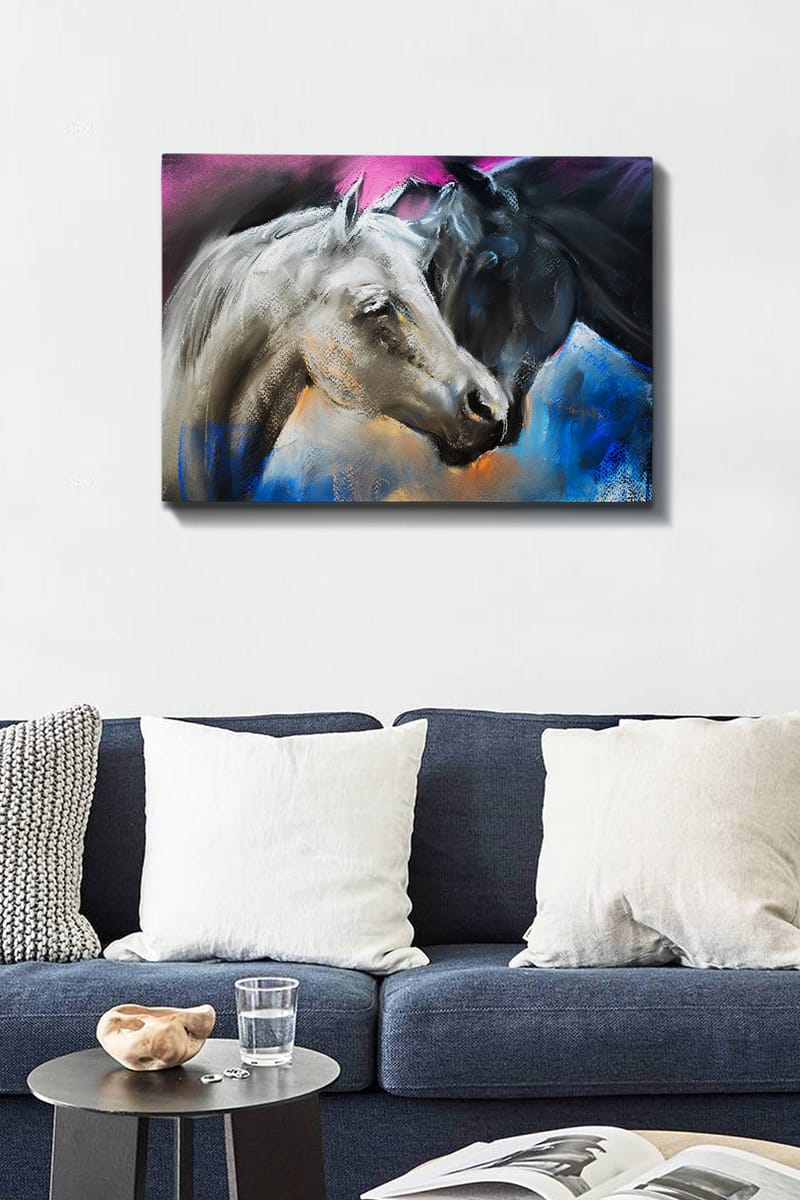 Dekorativ Canvasbillede 50x70 cm - Flerfarvet - Boligtilbehør - Billeder & kunst - Billeder på lærred
